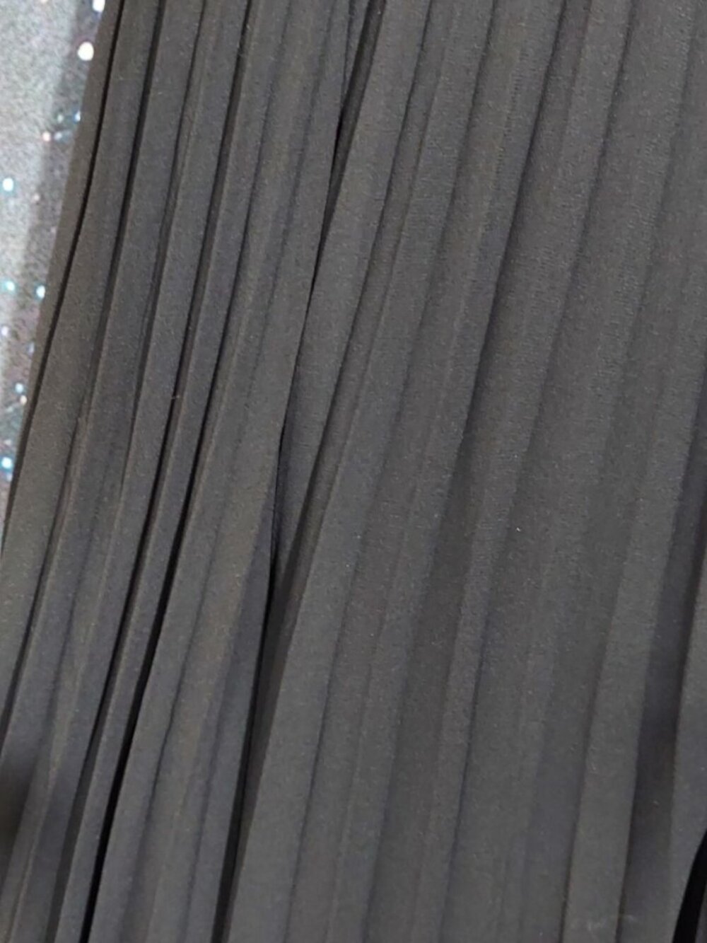 Karl Lagerfeld Paris Black Ivory Belted Pleated Colorblock Business Midi Dress - Picture 6 of 9